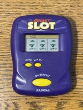 Vintage 1997 Radica Pocket Slot Handheld Electronic Casino Game Purple Tested
