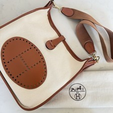 Hermès Evelyne 29 Clemence Leather Tote Bag Gold Hardware Authentic Vintage