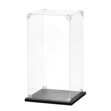 Acrylic Display Case, 6"x6"x11.8" Clear Display Box Assemble Dustproof