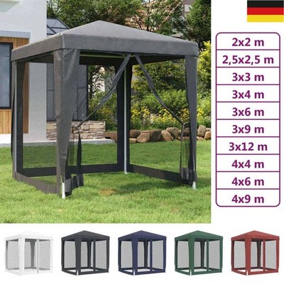 Partyzelt 4 Netz-Seitenwände Pavillon Festzelt Garten mehrere Auswahl vidaXL