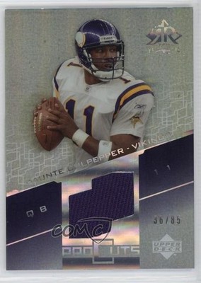 2004 Upper Deck Reflections Pro Cuts Jerseys Rainbow 36/85 Daunte Culpepper 0qe1