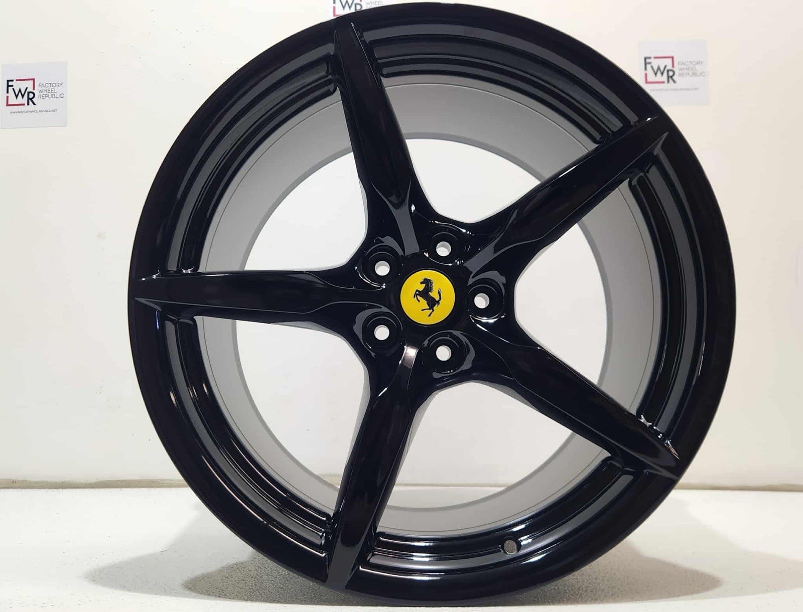 20” Ferrari F8 488 Black Wheels Tributo Genuine Original Factory OEM GTB 458