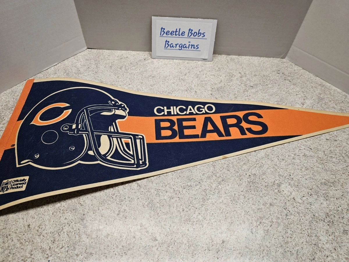 Chicago Bears Football 1985 Vintage Sports Pennants and Flags for