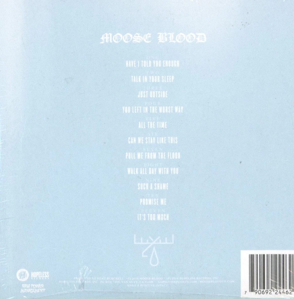 Moose Blood I Don't Think I Can Do This Anymore CD UK Hopeless 2018 Sealed - Bild 2 von 2