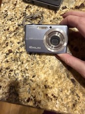 Casio EX-Z600 Blue 6.0MP Digital Camera - With Charging Dock And Cables