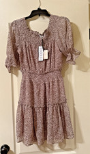 Urban Outfitters Mini Dress Brown Motif Size Small Dress Forum NWT!