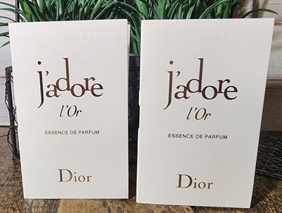 2x DIOR J'adore L'or Essence DE Parfum Vial 1ml Each NEW
