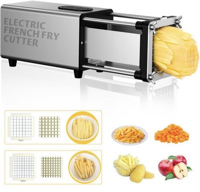 yotan Electric French Fry Cutter Stainless Steel for Potatoes Apples Carrots