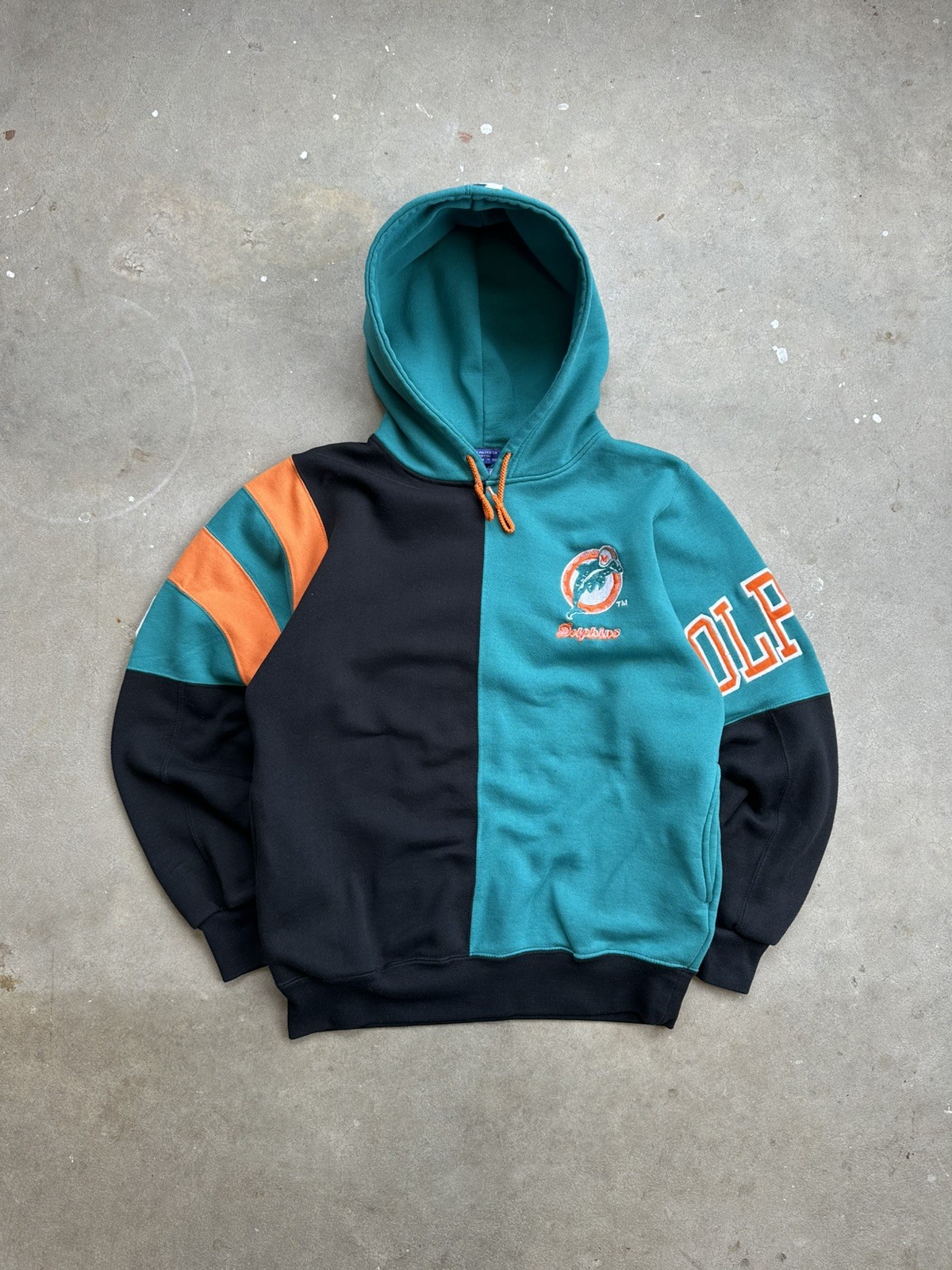 Vintage 90’s Starter Miami Dolphins Hoodie Sweatshirt Size Mens Medium NFL