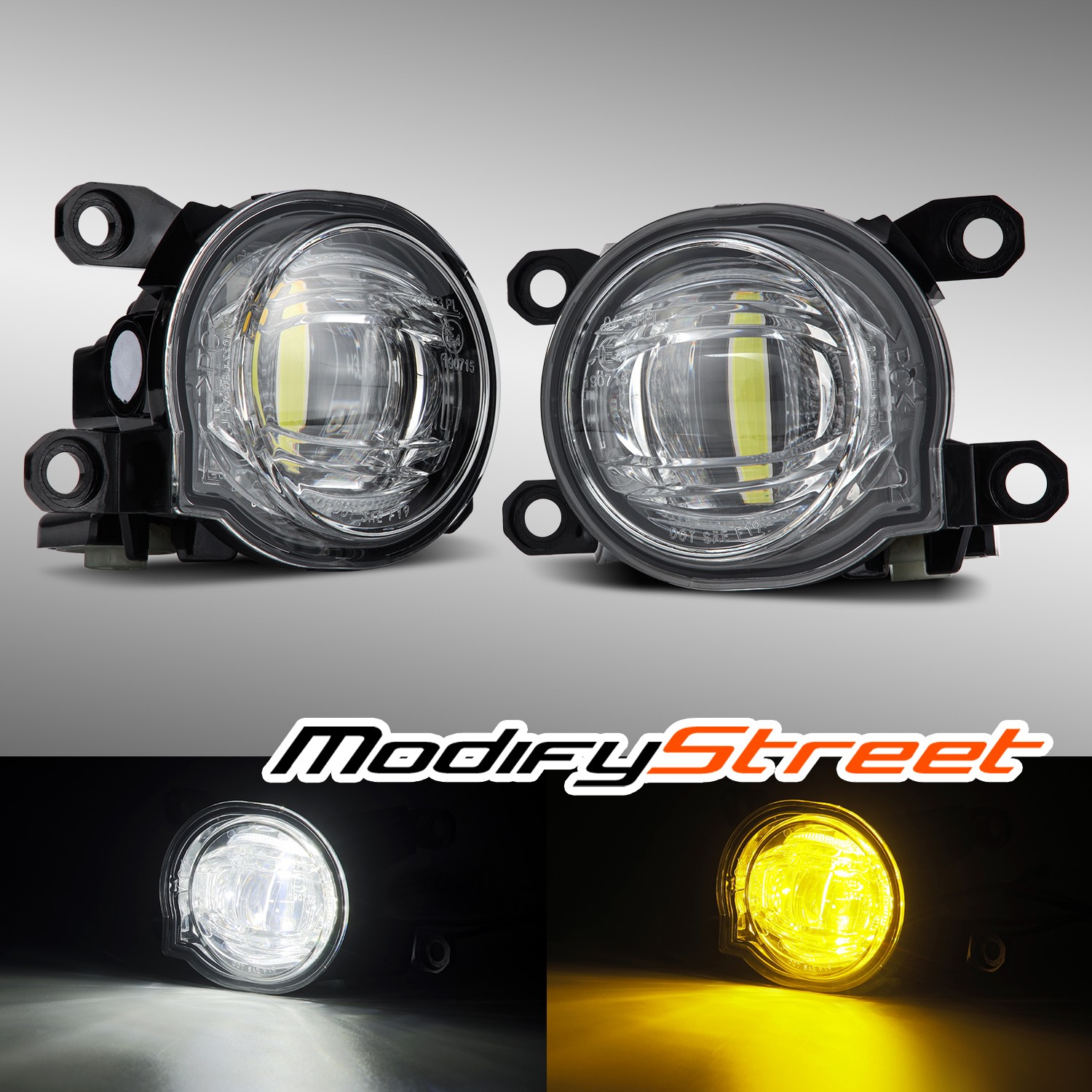 Universal Fit 19-24 Toyota/Lexus DoubleTap Dual Color Projector LED Fog Lights