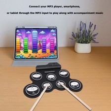 Batterie électronique Portable En Silicone Kit De Batterie Enroulable Avec H ~~