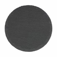 Westmark 4 Naturschiefer-Glasuntersetzer, Rund, Mit Kratzschutz, ? 10 Cm