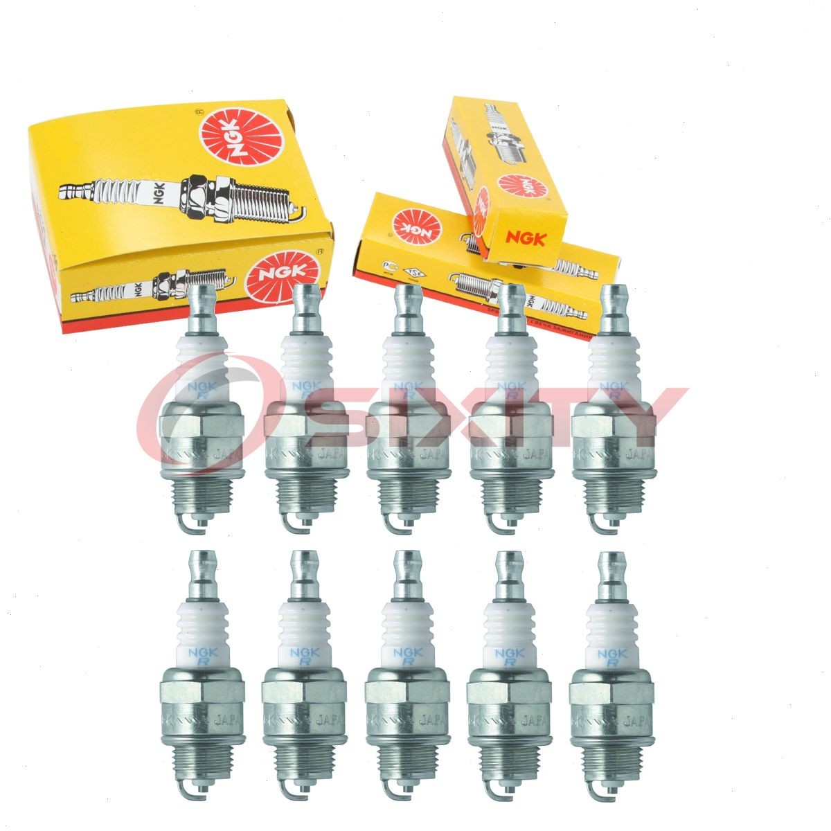 10 pc NGK 6759 BPMR6A BLYB Standard Spark Plugs for WSR8F W20MPU W20MPRU kk