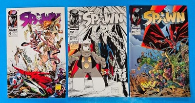 3x 1993 SPAWN # 9 10 11 ~ Image Comic SET ~ 1st App ANGELA ~ Cerebus MCFARLANE