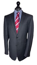 CHESTER BARRIE SAVILE ROW LUXURY DESIGNER SUIT CHARCOAL GREY CLASSIC FIT: 44x38