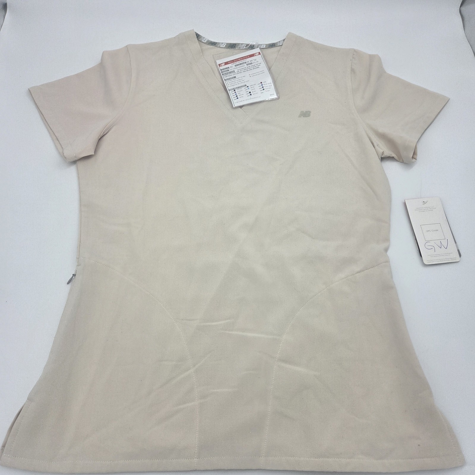 New Balance NB 365 Women’s Scrub Top Khaki Sample Prototype Style 160 Poly Rayon