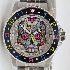 Invicta Dia de los Muertos Quartz Watch 40mm Skull 36858