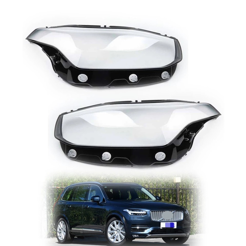 Cubierta de lente de faro delantero de coche transparente para Volvo XC90 2015-2022 2018