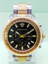 Amazing Versace Date Indicator Chronograph Analog Quartz Men's Wrist Watch