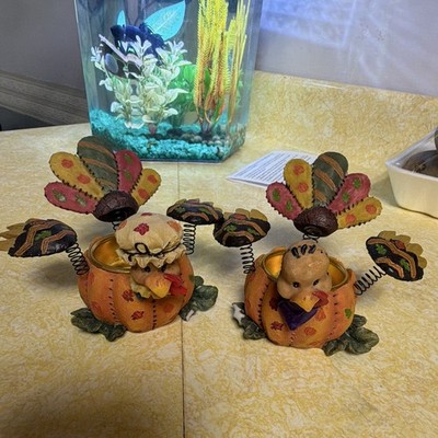 Home Interiors Turkey Tea Light Holder Set of 2 Multicolor 12704-05