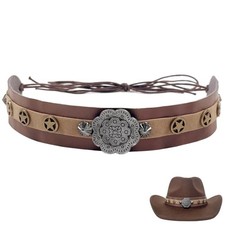 Cowboy Hat Bands for Men Women,Braided Hatbands Belt for Style C