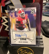 2021 Leaf Draft - Autographs Malik Herring #BA-MH1 (AU, RC)