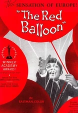 The Red Balloon poster Pascal Lamorisse 1956 Old Film Movie Photo