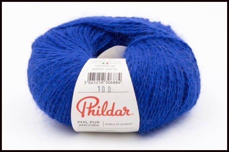 7 pelotes laine angora pervenche pour tricoter un pull doux et chaud