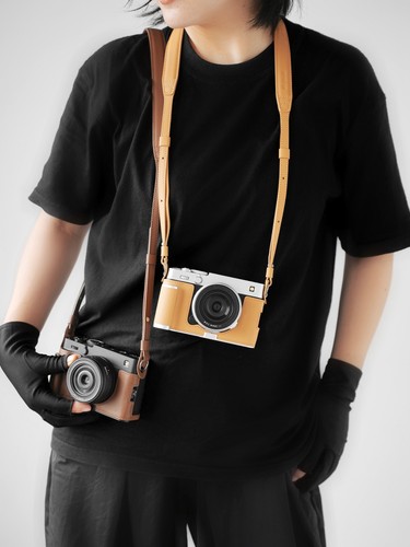 Cam-in Leather Half Case Cover For Fujifilm X-E5 Camera With Hand Grip - Picture 118 of 125