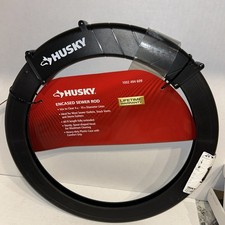 Husky Encased Sewer Rod Drain Snake 40 foot New Lifetime Warranty
