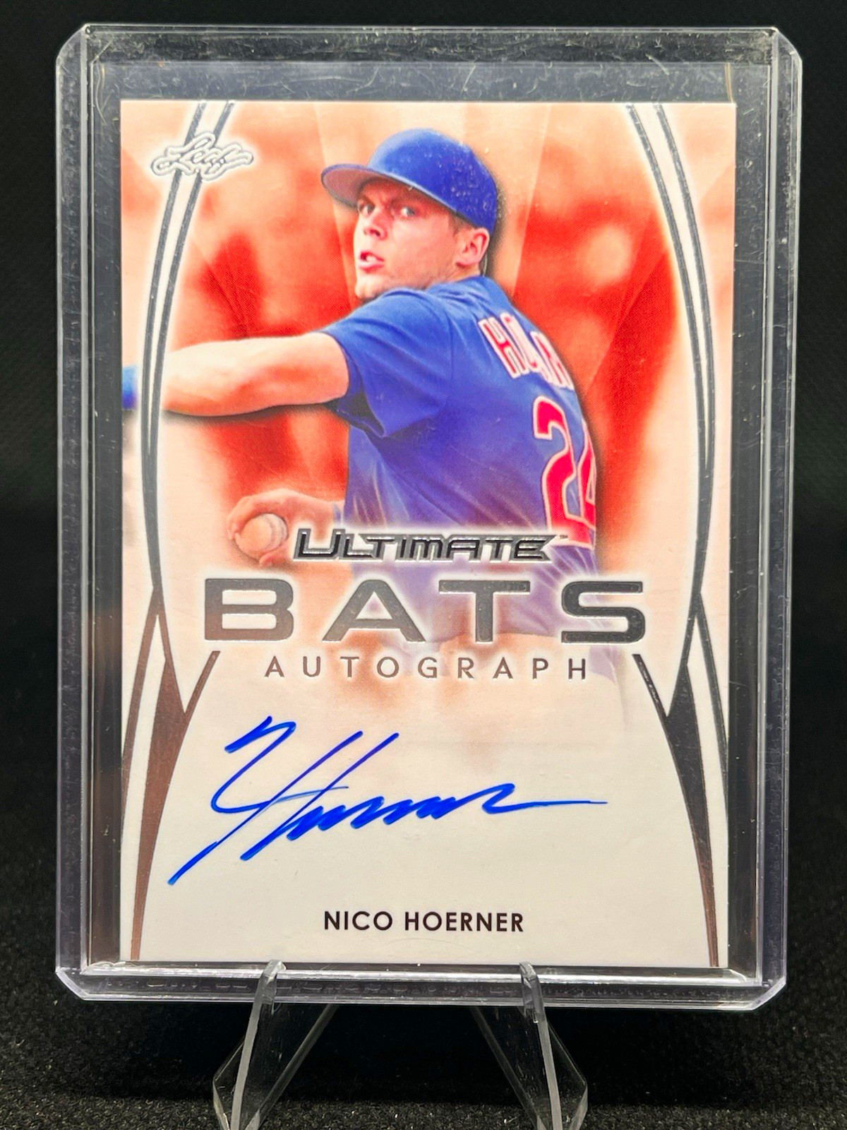Leaf 2019 Ultimate Ultimate Bats Autographs Nico Hoerner Auto RC UB-NH1 Cubs