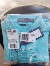 Brand New Ralph Lauren Men's Classic Fit Polo Shirt Small Blue HTR