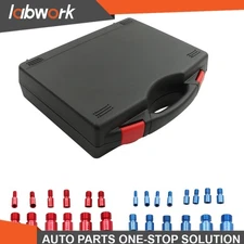 Labwork 26PCS Nut and Bolt Thread Checker Set - 14 Inch & 12 Metric Sizes Gauges