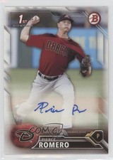 2016 Bowman Retail Prospect Auto Pierce Romero #PA-PR Auto 9x7