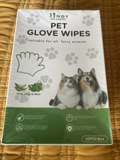 Pet Cleaning Glove Bathing Wipes for Dogs and Cats Deodorizing No-Rinse Grooming
