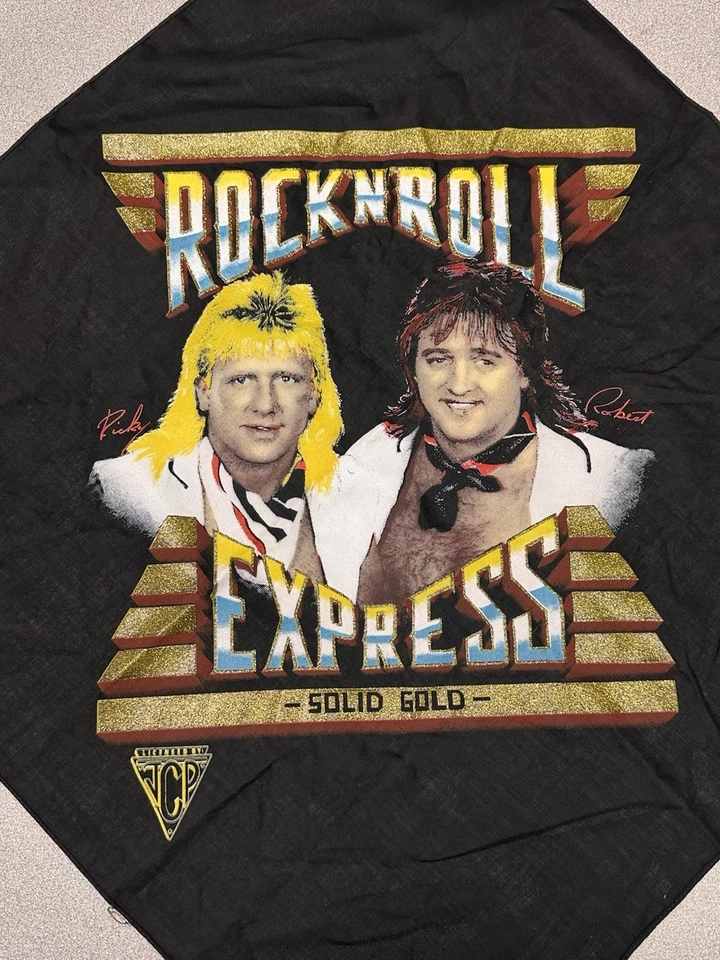 VINTAGE & NWOT Rock 🎸 & Roll Express Bandana/scarft. 1985/86 starcade Souvenir - Image 2 of 3