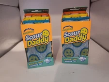 2 PACK Scrub Daddy Scour Pads Multi-Surface Scouring Pad 3 ct each