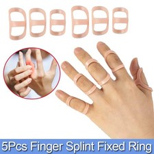 5PCS Oval Finger Splints Trigger Finger Kit for Size 2,3,4,5,6,7,8,9,10,11,12 US