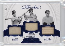 2018 Flawless Legendary Trios Sapphire 15/15 Carl Furillo Eddie Stanky HOF 4f5