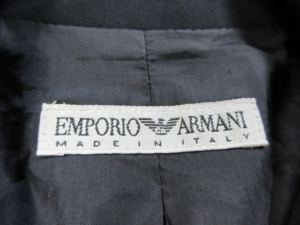 Blazer Emporio Armani Mujer Medio Azul Hecho en Italia Dos Botones Traje Chaqueta Foto 4 de 4