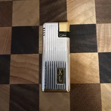 Vintage COLIBRI Gold & Silver Electro Quartz Pocket Lighter Slim