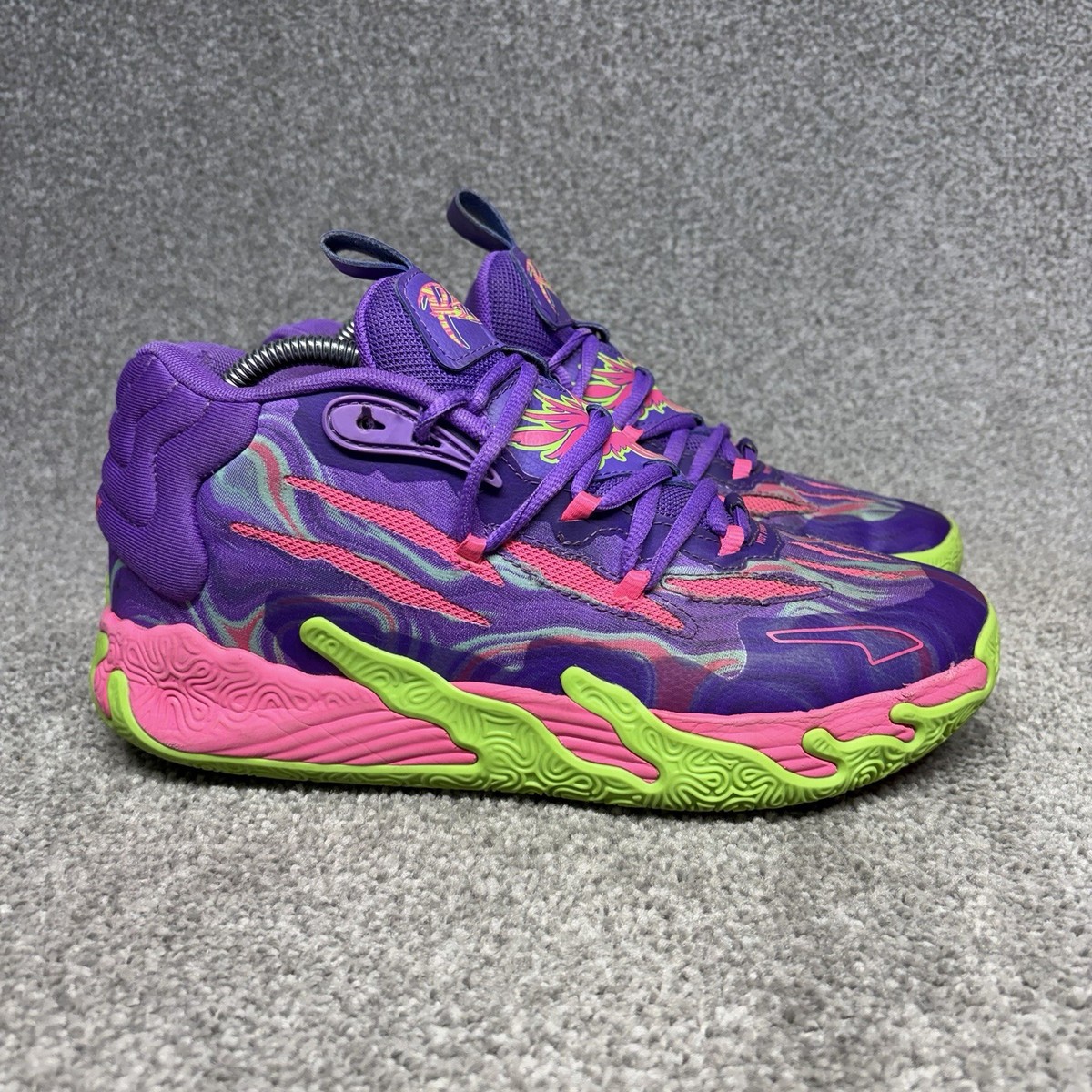 Puma Lamelo Ball Mb.03 Toxic Basketball Shoes Purple Men SIze 8