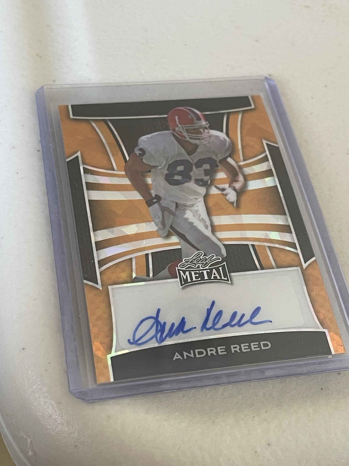 Leaf Metal 2025 Andre Reed #BA-AR2 Autograph Serial 1/1 Short Print Football