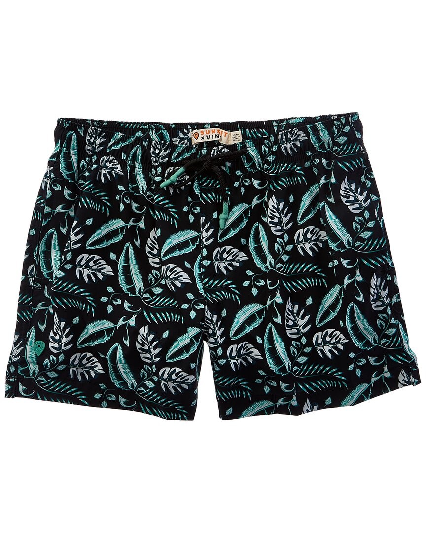 Мужские плавки из микрофибры с принтом Закат и виноградная лоза 5590₽