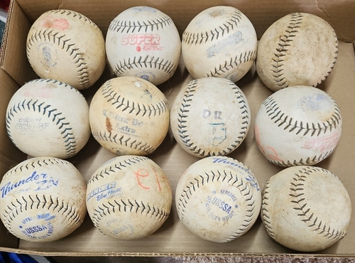 Used Softballs Lot of 12 Mixed For Batting Practice Training Balls Some Defects