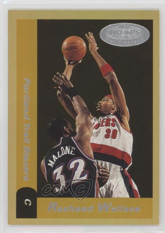 2000-01 NBA Hoops Hot Prospects Rasheed Wallace #6 g3c