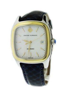 David Yurman Thoroughbred T301-LS8 18k Silver Steel White Dial Automatic Watch