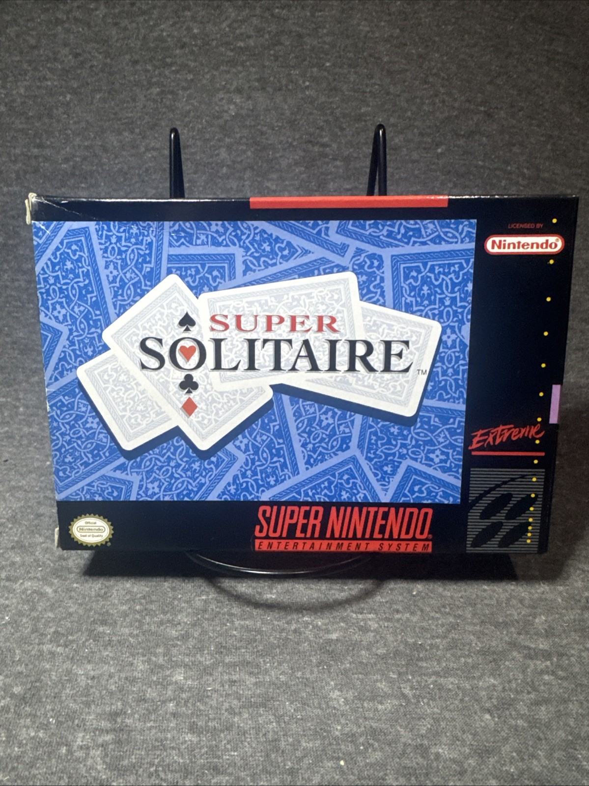 Super Solitaire Super Nintendo Entertainment System SNES CIB 21