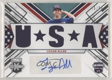 2019 Panini Elite Extra Edition Black 75/99 Logan Allen #USMS-LA Auto 01x1