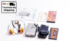 1day VINTAGE SONY WALKMAN WM-2 Cassette Player Overhauled w/ MDR-4L1S Tested